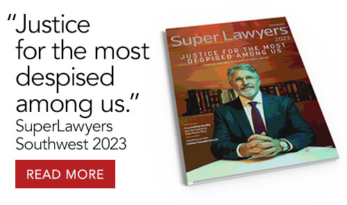 Image of Greg on the cover of Super Lawyers magazine